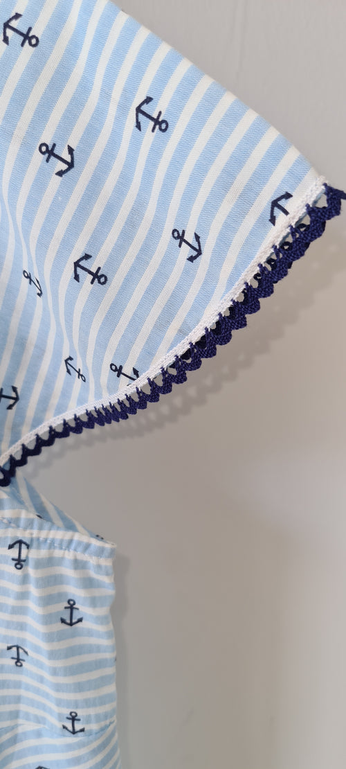 Blusa marinera con anclas