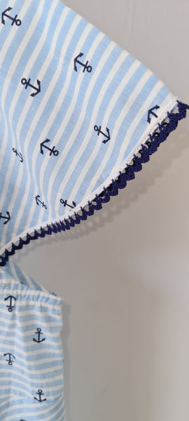 Blusa marinera con anclas