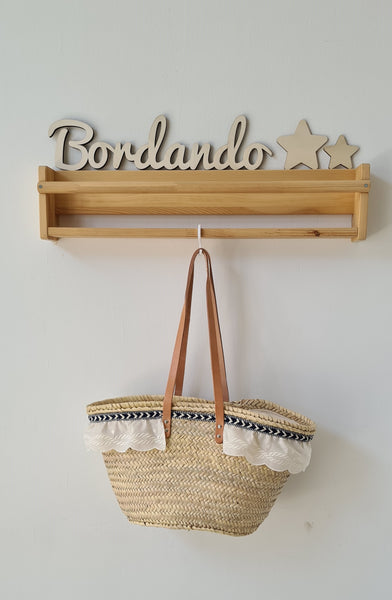 Capazo marinero/beig mediano