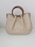 Bolso polipiel asa redonda
