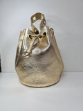Bolso bombonera dorada