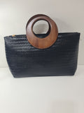 BOLSO DE MANO TRENZADO ASA REDONDA
