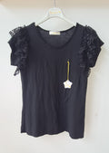 Camiseta personalizada con volante topitos